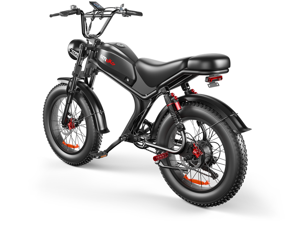 Fatbike C93 Pro - Hydraulische Remmen - Gratis Alarmsysteem + Slot + Telefoonhouder + Voetsteuntjes - Zwart