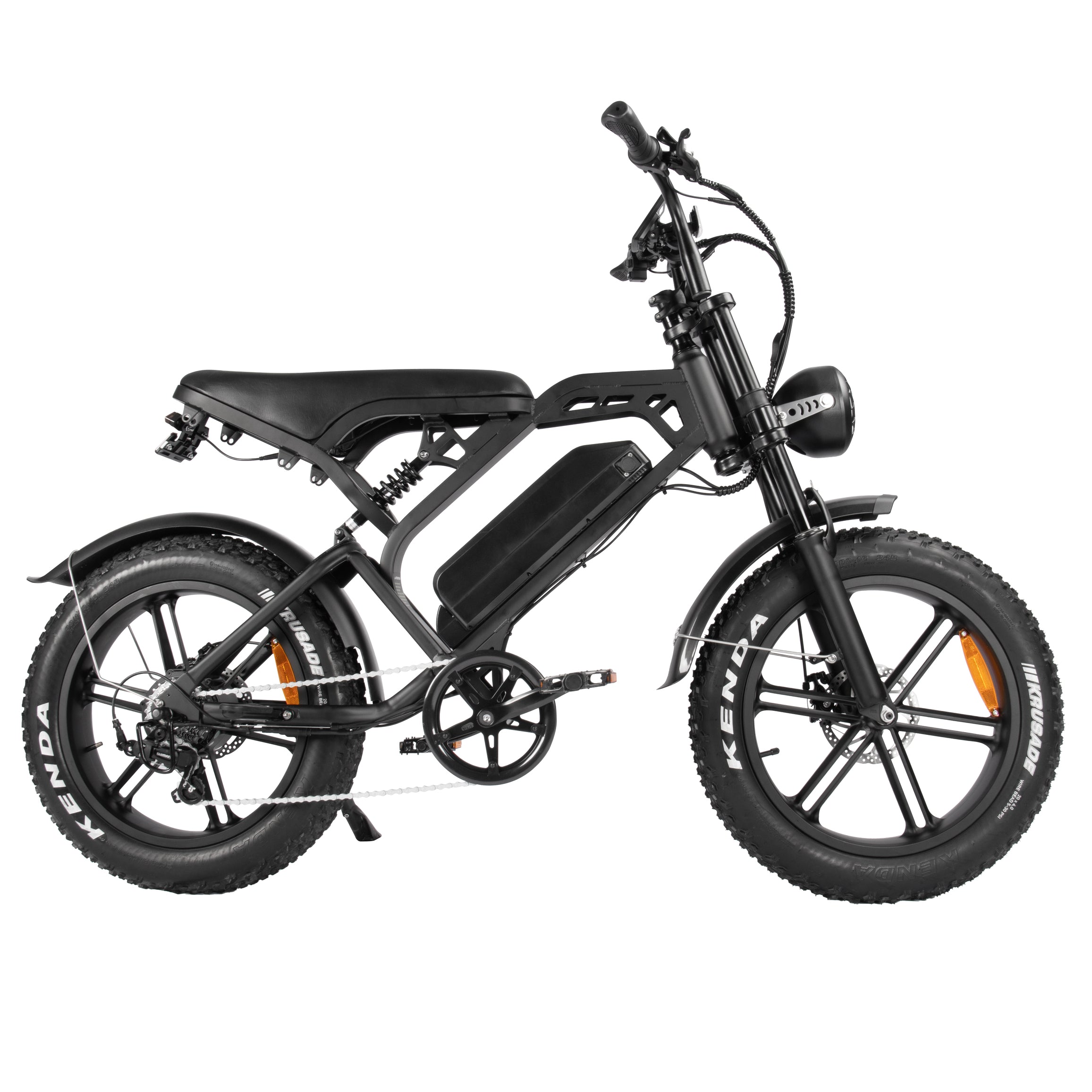 Fatbike V20 Pro 2024 Oktober Model - Hyd. Remmen  - Herfst/Winter - Gratis Slot - Gratis Achterzitje - Zwart