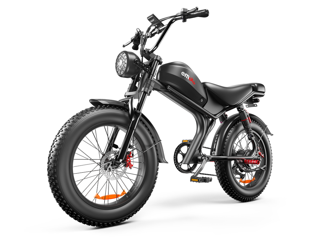 Fatbike C93 Pro - Hydraulische Remmen - Gratis Alarmsysteem + Telefoonhouder + Voetsteuntjes + Slot  - Zwart